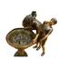 Boy Girl Drinking From Fountain Bronze Statue - Size: 44 L x 24 W x 42 H.