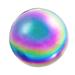 Evergreen Metallic Wonder Stainless Steel Gazing Ball Multi-Color Rainbow 10 x 10 x 10 inches.