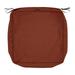Classic Accessories Montlake FadeSafe Square Patio Lounge Seat Cushion Slip Cover - 5 Thick - Heavy Duty Outdoor Patio Cushion with Water Resistant Backing Heather Henna Red 19 W x 19 D x 5 T