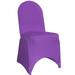 Your Chair Covers - Stretch Spandex Banquet Chair Cover Purple for Wedding Party Birthday Patio etc.