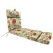 Jordan Manufacturing 72 x 22 Valeda Breeze Multicolor Floral Rectangular Outdoor Chaise Lounge Cushion with Ties and Hanger Loop