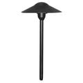 Low Voltage Landscape Light Mushroom Path Light in Black Finish