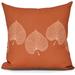 Leaf Print 2 Floral Print Outdoor Pillow