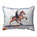 Betsy Drake SN261 11 x 14 in. Brown Walking Horse Small Indoor & Outdoor Pillow