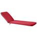 Outdoor Decor Ruby Red Chaise Lounger Red 22W x 73 D