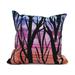 Simply Daisy 20 x 20 Sunset Branches Multi Floral Print Outdoor Decorative Throw Pillow