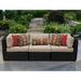 TK Classics Venice 3-Piece Outdoor Wicker Patio Conversation Set