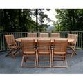 Amazonia Milano Eucalyptus Grand Oval Extendable Patio Dining Set