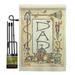 Dad Border Summer Father s Day Impressions Decorative Vertical 13 x 18.5 Double Sided Garden Flag Set Metal Pole Hardware