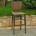 International Caravan Valencia Bar Height Wicker Resin Patio Chair - Set of 2