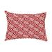 Simply Daisy 14 x 20 Leeward Key Red Decorative Abstract Outdoor Pillow