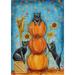 Toland Home Garden Harvest Cats Fall Halloween Flag Double Sided 28x40 Inch