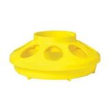 Little Giant 1 Quart Plastic Poultry Feeder Base Yellow 2Pack