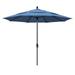 California Umbrella 11 Fiberglass Market Umbrella Collar Tilt Bronze-Olefin-Frost Blue-DWV