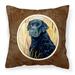 Curly Coated Retriever Fabric Decorative Pillow