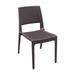 Compamia Verona Resin Wickerlook Patio Dining Chair in Brown