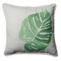 Pillow Perfect Outdoor/Indoor Leaf Embroidery Throw Pillow