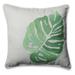 Pillow Perfect Outdoor/Indoor Leaf Embroidery Throw Pillow