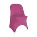 Your Chair Covers - Spandex Folding Chair Cover Fuchsia for Wedding Party Birthday Patio etc.