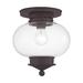 Livex Lighting - Harbor - 1 Light Flush Mount in Coastal Style - 9.5 Inches wide
