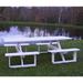 A & L Furniture 8 ft. Picnic Table with Optional 2 in. Umbrella Hole