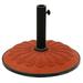 International Caravan Resin Sunflower Umbrella Stand-Color:Black