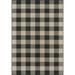 Momeni Baja Plaid Indoor/ Outdoor Area Rug Charcoal 5 3 X 7 6 5 x 8 Accent Outdoor Indoor