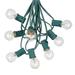 Novelty Lights 100 Foot G30 Outdoor Globe Patio String Lights - Set of 125 G30 Clear Bulbs Green
