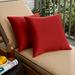 Sorra Home Jockey Red 20-inch Knife-edged Outdoor Pillows with Sunbrella Fabric (Set of 2)