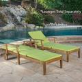 Lilyana Outdoor Water Resistant Chaise Lounge Cushion Set of 2 Green