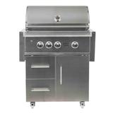 Coyote S-series 30-inch 3-burner Natural Gas Grill With Rapidsear Infrared Burner & Rotisserie