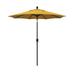California Umbrella 7.5 ft. Fiberglass Market Umbrella Push Tilt Bronze-Olefin-Lemon