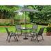 Mainstays Albany Lane 6-Piece Outdoor Patio Dining Set Gray/Black