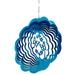 Dundee Deco s Wind Spinner in Gift Box - 3D Hanging Indoor Outdoor Yard Garden Decoration - Mandala - Butterflies - Blue - 12 inch - Unique Gift Idea For Men Women Souvenir Present