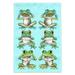 See No Evil Hear Speak Tropical Rainforest Frogs Garden Yard Flag