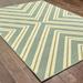 Style Haven Rio Mar Diagonal Stipe Indoor/ Outdoor Area Rug Blue/Cream 1 9 x 3 9 2 x 3 Accent Outdoor Indoor Entryway Bathroom Patio Ivory