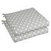 Sorra Home Bristol 20-inch Indoor/ Outdoor Grey Dots Chair Cushion Set