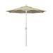California Umbrella 7.5 Patio Umbrella in Sun brella Antique Beige/Matted White