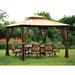 Garden Winds Replacement Canopy Top for Bamboo Look Gazebo Riplock 500