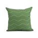 Simply Daisy 20 x 20 Harlequin Stripe Geometric Print Outdoor Pillow Green