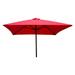 DestinationGear Classic Wood 6.5 Square Patio Umbrella Red