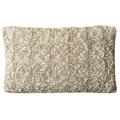 SAFAVIEH Chunky Knit Geometric Pillow 12 x 20 Stone/Natural