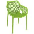 XL Outdoor Dining Arm Chair Tropical Green