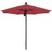 California Umbrella Venture 7.5 Bronze Market Umbrella in Navy Blue