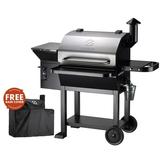 Z GRILLS 2024 Upgrade Powerhouse Pellet Grill & Smoker Wood Pellet Grill 8 in 1 BBQ Smoker with Foldable Front Shelf Ash Cleanout System Rain Cover 1056 sq.in Cooking Area for Outdoor Cooking