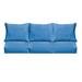 Sorra Home Sloane Light Blue Indoor/ Outdoor Corded Sofa Cushion Set