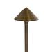 VOLT Conehead 12V Brass Path Light (7 Shade 25 Tall) with LED Bulb