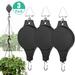 EEEKit 4/3/2/1 PACK Plant Pulley Retractable Hanger Hanging Planters Flower Basket Hook Plant Hanger Hanging Garden Baskets Pots and Birds Feeder Hang High Up and Pull Down to Water and Feed Black