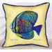 Sailfin Tang - Yellow Indoor & Outdoor Throw Pillow 18 x 18 in.