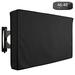 Outdoor TV Cover 46 to 48 Inches Universal Weatherproof Protector - Black